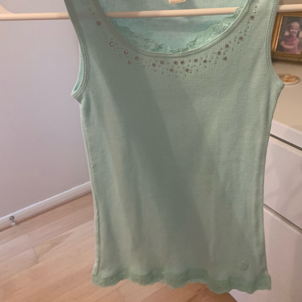 Limited Too 10 Blue Rhinestone Tank